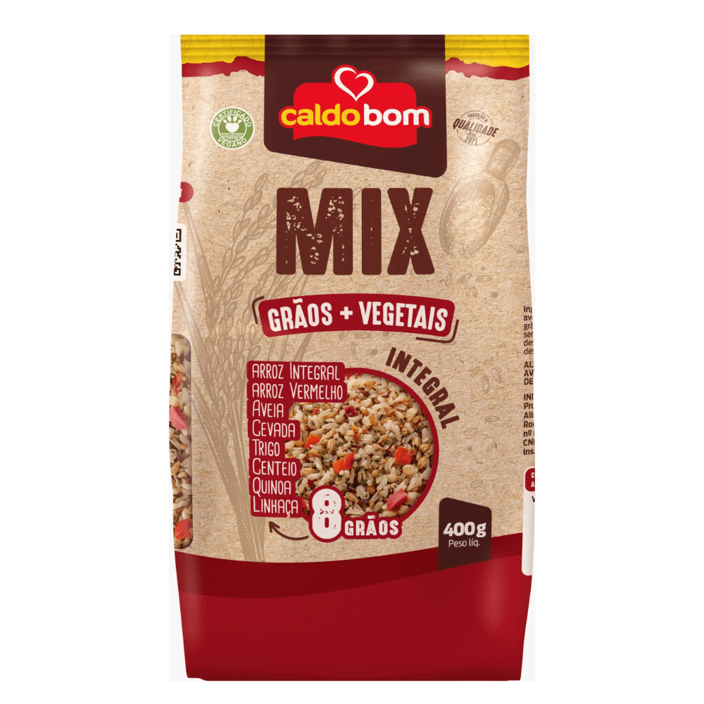 Arroz Integral Caldo Bom 500g Mix Grãos